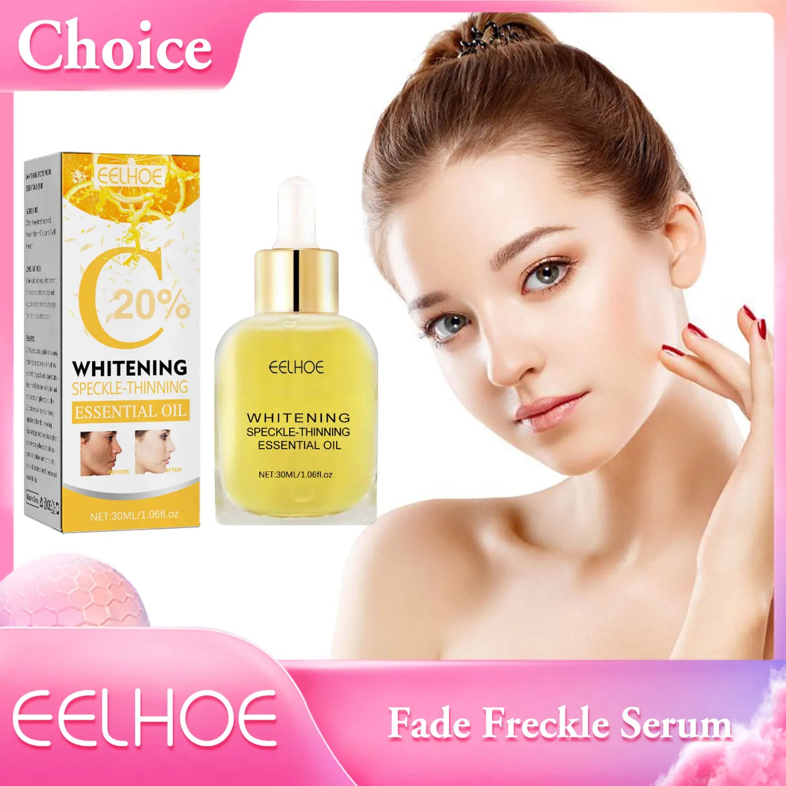Vitamin C Serum For Face Effective Firming Skin Moisturizing Oil Control Shrink Pores Lightening Freckle Face Essence Skin Care