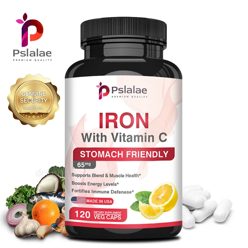 Iron and Vitamin C Supplements - Increase Energy, Improve Focus, and Improve Immune Function