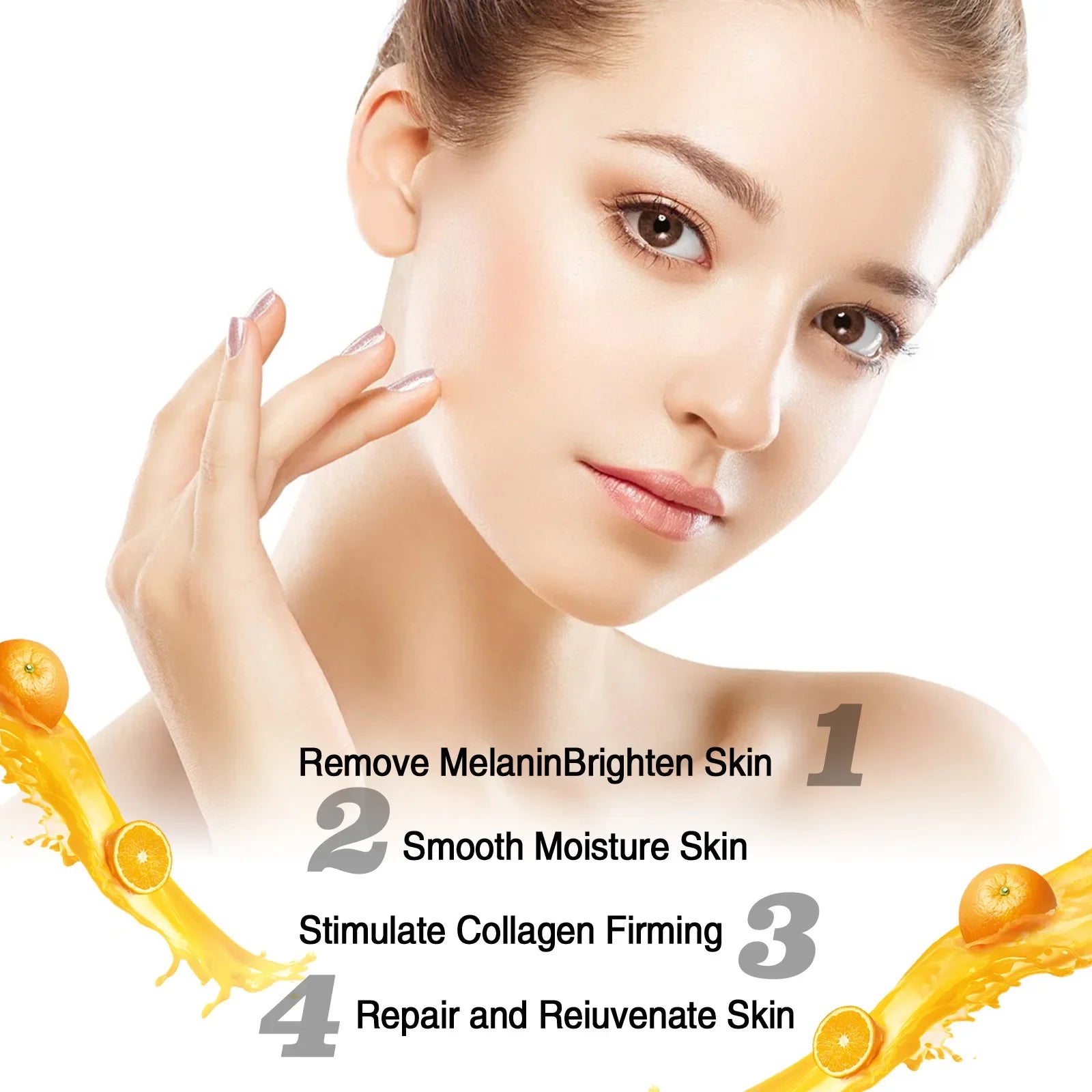 Vitamin C Serum For Face Effective Firming Skin Moisturizing Oil Control Shrink Pores Lightening Freckle Face Essence Skin Care
