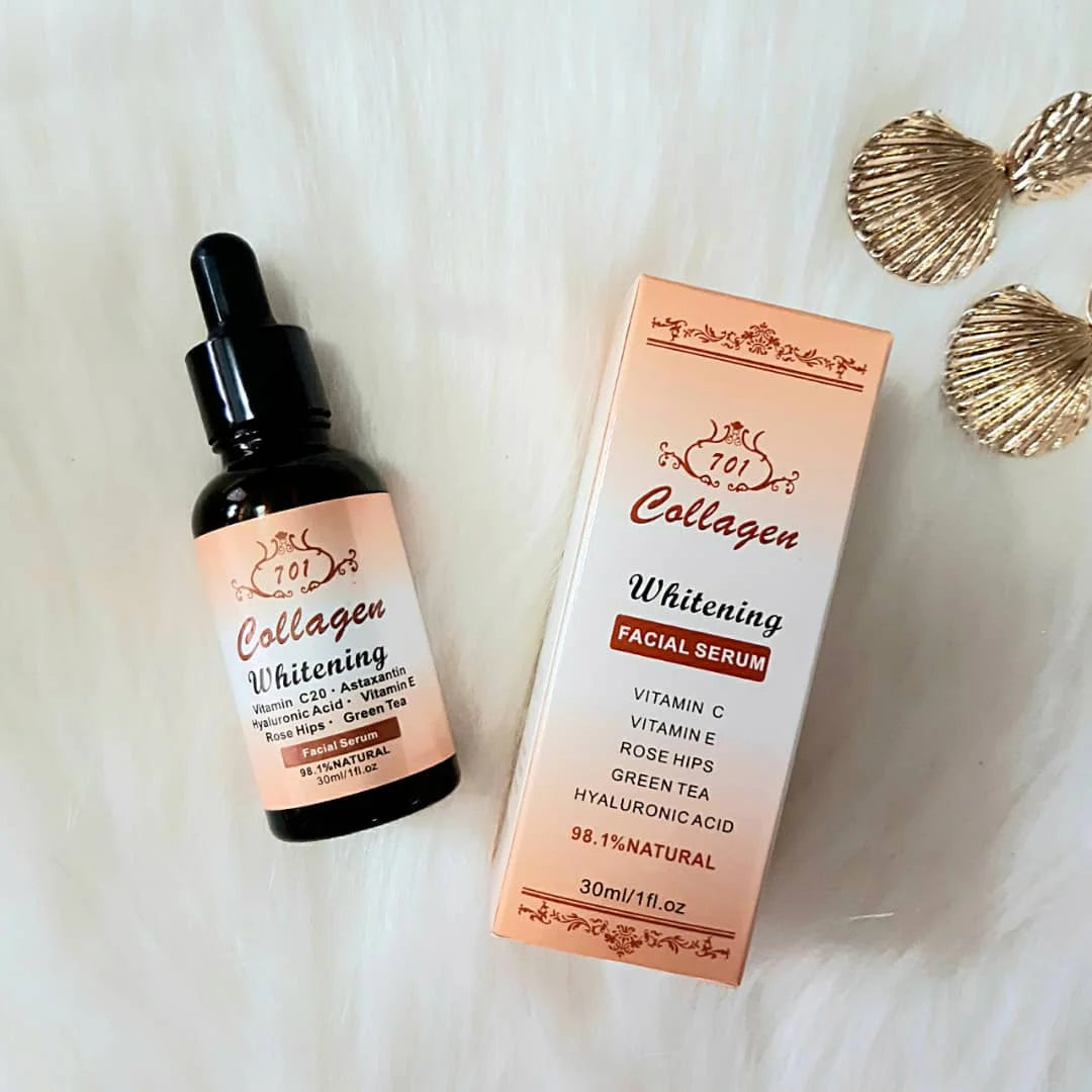 Collagen Plus Vitamin C Vitamin E Rose Hips Green Tea Whitening Facial Serum 30ml