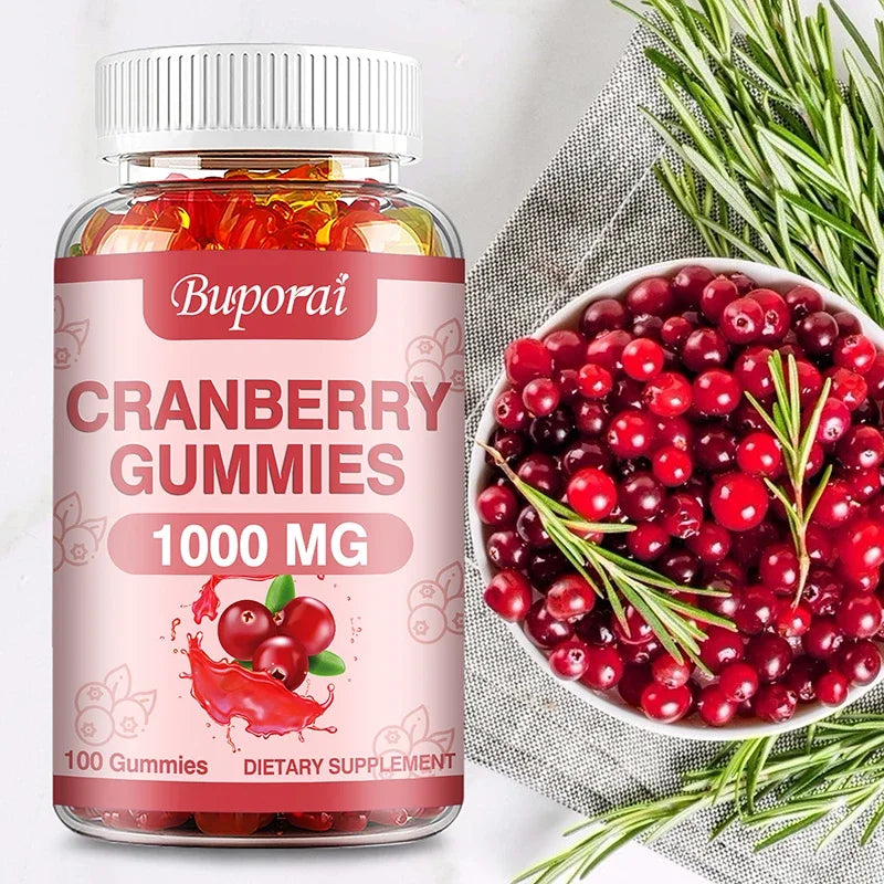 Cranberry Gummies - Kidney Cleansing, Liver Support and Women's Urinary Tract Health